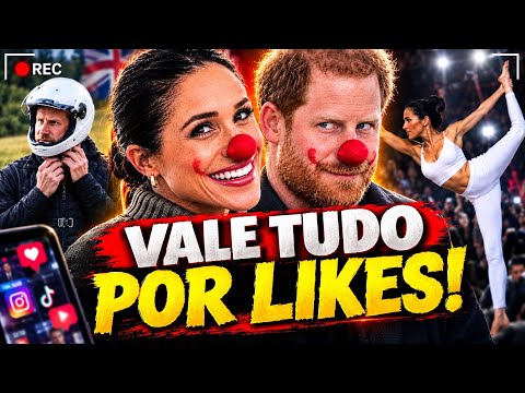 💥 HARRY SALTA DE PARAQUEDAS E MEGHAN FAZ PILATES DESESPERADOS POR LIKES