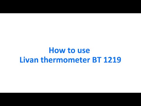 How to use ( install )  Livan thermometer BT 1219