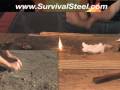 Survival Steel - Ultimate Sportmen Tool for Camping, Hunting, Fishing, Military, Fire Starter