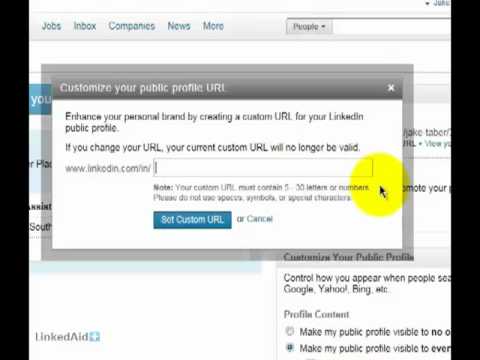 how to provide your linkedin url