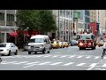 Firefighter truck Ladder 4 FDNY New York City NYC - Panasonic TZ7 - Watch in HD