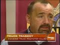 an event promoter was killed during a monster truck rally in madison, wis. the promoter was accidentally crushed by a passing monster truck. michelle gielan reports.