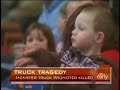 an event promoter was killed during a monster truck rally in madison, wis. the promoter was accidentally crushed by a passing monster truck. michelle gielan reports.
