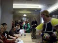 During Little Kuriboh's second autograph signing, Megami33, WhiteAsh002 and Takahata101 joined in. A Nappa cosplayer came up and chatted with Taka via Nappa voices. Autographs and hilarity took place. So much fun. ... Takahata101 megami33 whiteash002 nappa 