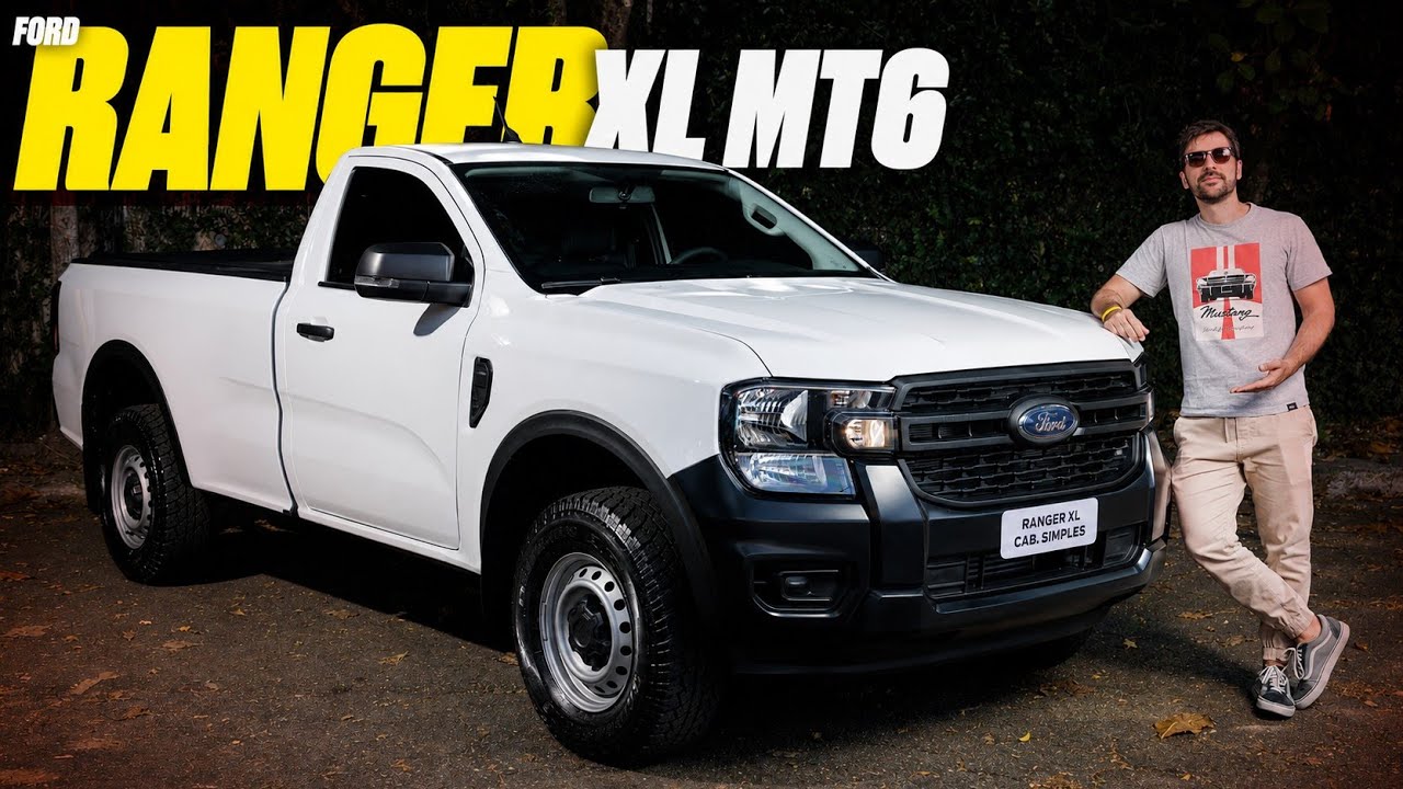 Ford Ranger XL manual - A BÁSICA RAIZ! SÓ TEM MANUAL? COMO ANDA? MELHOR QUE HILUX E S10? EU CONTO!
