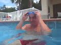 Fat Smoker Swims a Lap