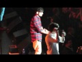 Harry Styles shirt gets ripped open in Chicago!! 6-2-12
