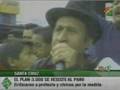 Cruceños de barrios pobres se enfrentaron a unionistas en el paro convocado por empresarios y cívicos