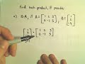 Multiplying Matrices - Example 2