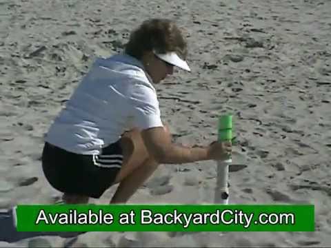 how to properly install a beach umbrella