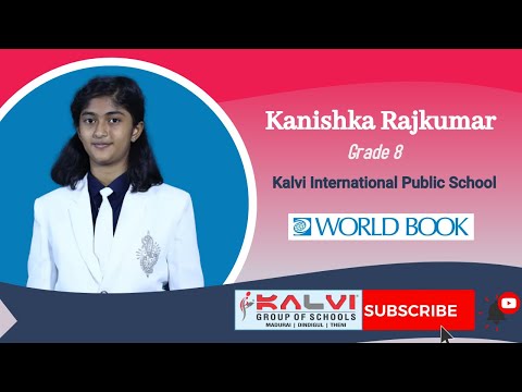 Kalvi Schools Kanishka Rajkumar -Grade 8  | Solar System - World Book