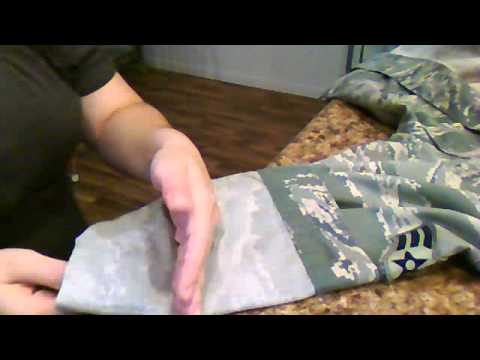 how to properly fold nwu sleeves