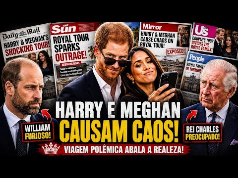 HARRY E MEGHAN USAM INFORMAÇÕES DA VIAGEM E CHANTAGEIAM O REI E WILLIAM