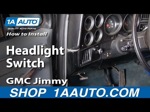 How To Install Replace Headlight Switch Chevy GMC Pontiac Ford Dodge 1AAuto.com
