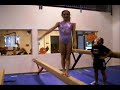 Bay City Gymnastics: Cassidy Learning Back Handspring- Beam