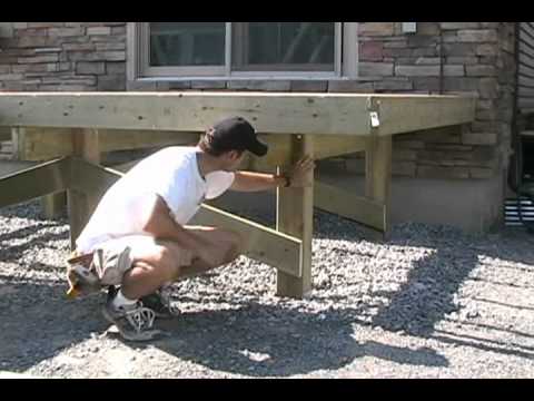 how to fasten deck posts