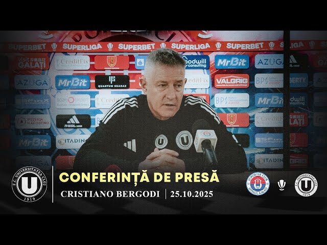 🎙 CONFERINȚĂ DE PRESĂ | Cristiano Bergodi după debutul cu victorie pe banca Universității
