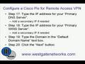 Cisco PIX Remote Access VPN Configuration