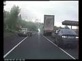 Opel Tigra on fire M50 toll