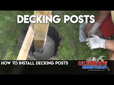 How to install decking posts