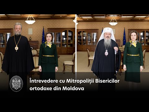 Președinta Maia Sandu a discutat cu Mitropoliții Bisericilor ortodoxe din Moldova: „Statul și Biserica trebuie să acționeze solidar, atunci când este vorba de sănătatea și siguranța oamenilor”