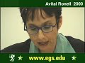 Avital Ronell. Stupidity. European Graduate School 2000 3/10 Avital Ronell. Stupidity. European Graduate School 2000 3/10