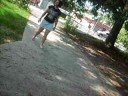 Katie skipping like a fairy Katie skipping like a fairy