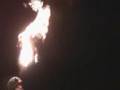 Damien Gonzalez - Fire Breathing & Eating - slomo/reverse