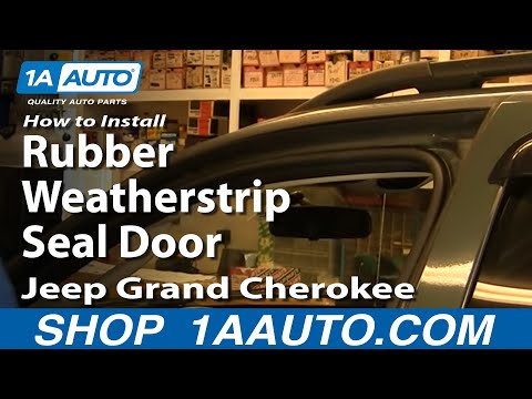 How To Install Replace Rubber Weatherstrip Seal Door Jeep Grand Cherokee 99-04 1AAuto.com
