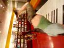 Chad cartwheeling at FAO Schwartz
