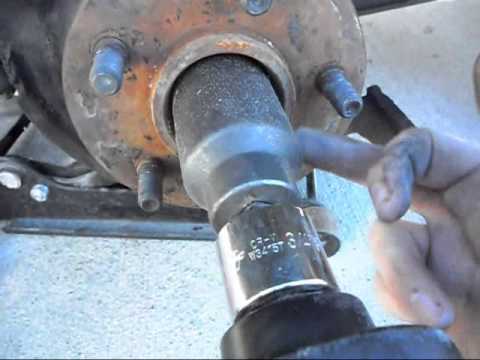 How to change the front CV axle shaft in a Jeep Grand Cherokee.