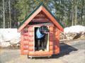 large outdoor dog houses