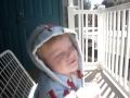 My son has wanted to say hi to babytard since the first day he saw her. he will be three on Oct 29th.