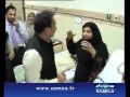 An Ahmadi woman refusing Rehman Malik ! take these flowers back to president