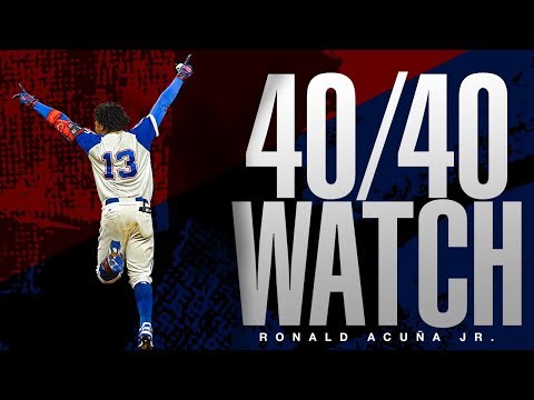 Video: 40/40 Watch: Braves' Ronald Acuña Jr. chases 40 home runs and 40 stolen bases!