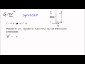 Volum prisme og sylinder