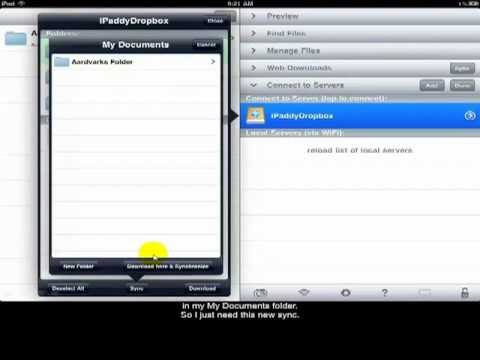 how to sync dropbox on ipad