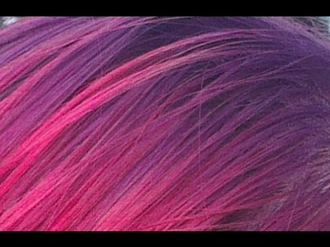 how to dye purple hair red