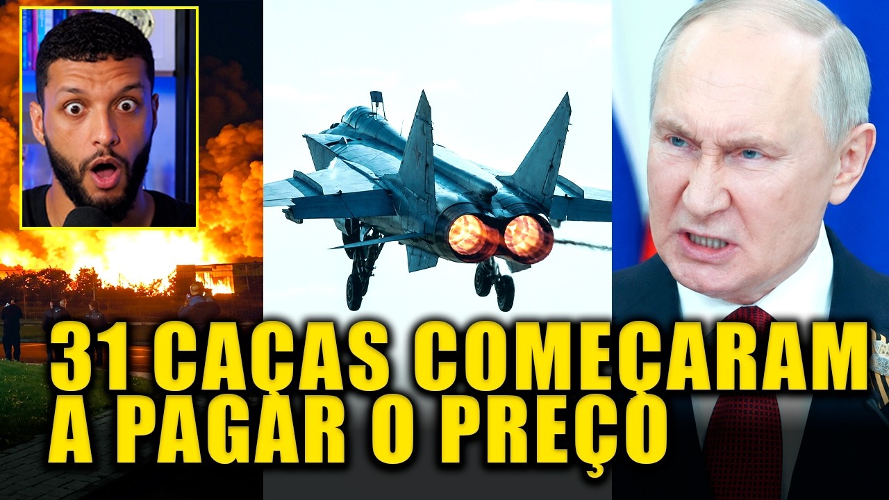 Algo está EXPLODINDO a AVIAÇÃO RUSSA... e não parece ser um ataque comum