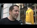 joakim noah, nba basketball player and yannick noah, tennis player turned singer, were reunited for the inauguration of le coq sportif's new flagship store i...