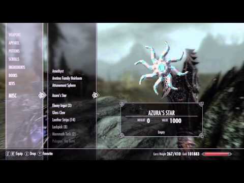 how to fill azura's star with a soul skyrim