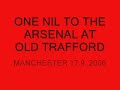one nil to the arsenal at old trafford