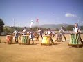 Apresenta��o de taik� no Undokai de Atibaia