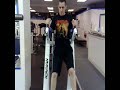 Dave Barber works out Dave Barber works out