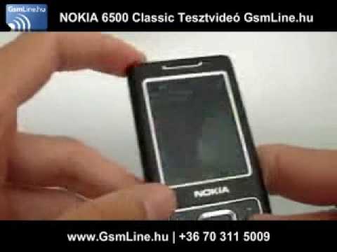 Nokia 6500 Classic teszt vide�