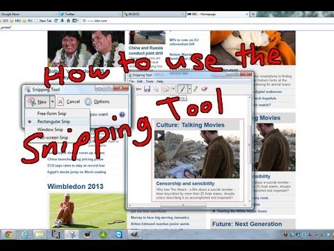 how to use the snipping tool