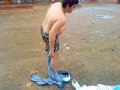 Bañito fresquito linlio todo por unas airmax