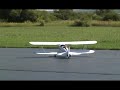 1/4 scale RC Waco YMF-5 maiden flight