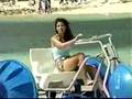 Jules Asner on Water Bike