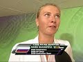 マリア シャラポワ First round ESPN Interview ウィンブルドン 2008